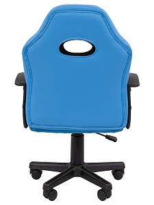 Детское компьютерное кресло CHAIRMAN KIDS 111, экокожа, голубой/черный